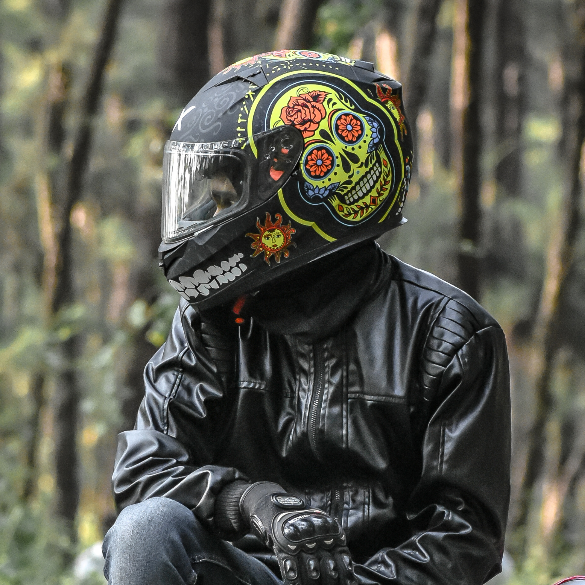 Motorrad Strasse Helme