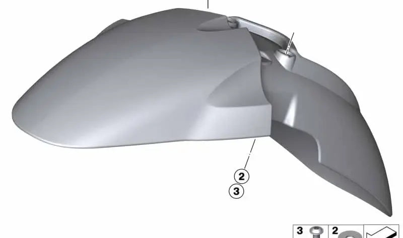 BMW Motorrad Vorderradabdeckung unten 1200 GS 2009-13