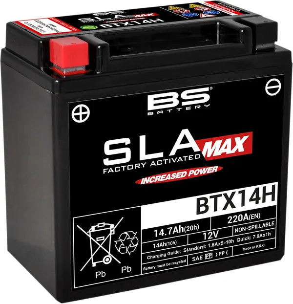 BS BATTERY BATTERY BS BTX14H SLA-MAX