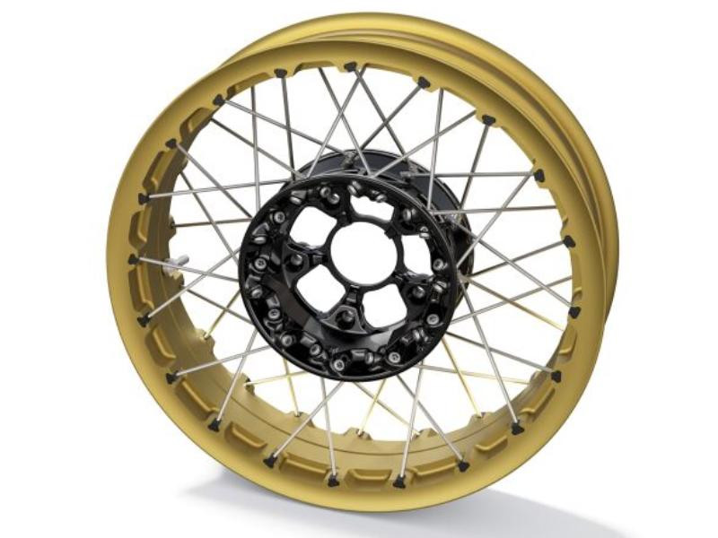 BMW Motorrad Speichenrad hinten Gold R12