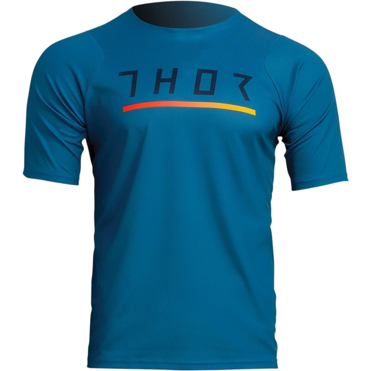 fahrradtrikot mountainbike Thor MTB-Jersey Assist Kurzarm Fahrradtrikot Türkis Herren