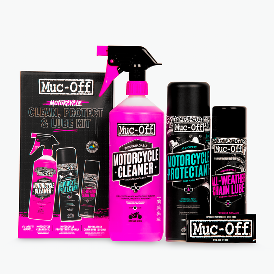 Muc-Off Motorcycle Clean Protect Lube Kit