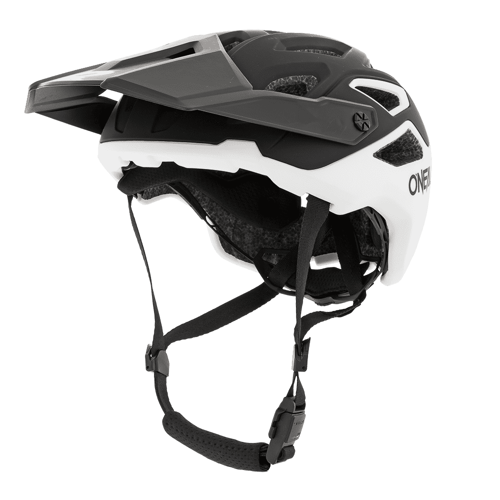 O'Neal PIKE Fahrradhelm Solid Schwarz-Weiß