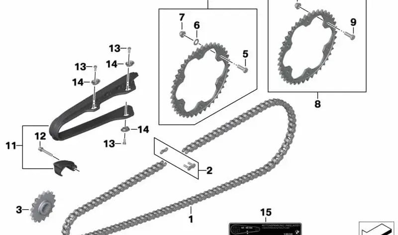 BMW Motorrad Kettenrad  F 650 GS 07-12 Typ 0218