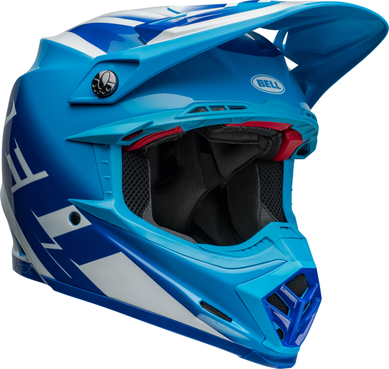 Bell Moto-9S Flex Helm Rail Gloss Blue/White