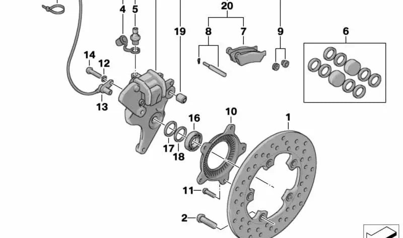 BMW Motorrad Bremsscheibe C1 Typ 0191 oder 0192