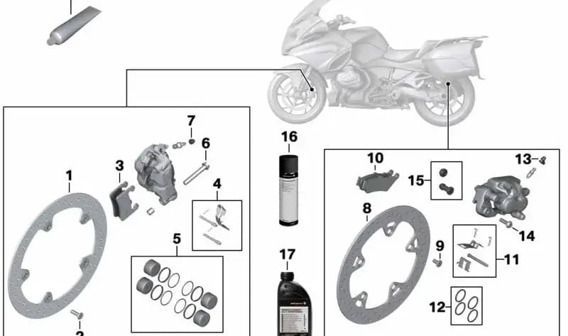 BMW Motorrad Bremsscheibe hinten R 1200 oder 1250