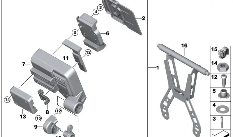 BMW Motorrad Abdeckung der Navihalterung