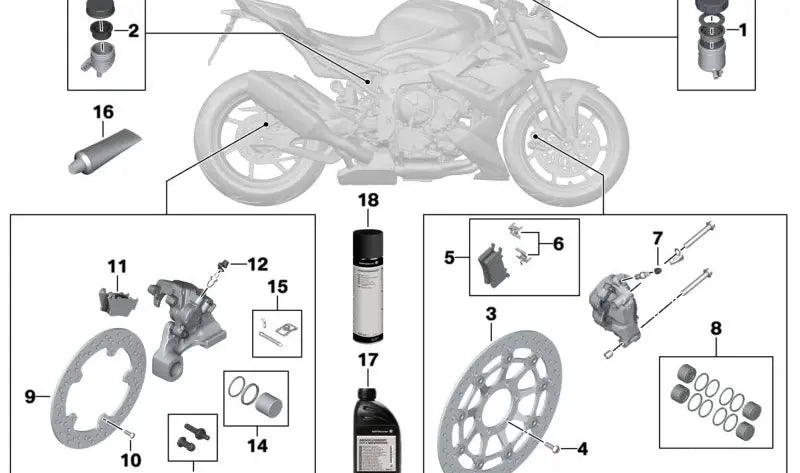 BMW Motorrad Bremsscheibe vorn 1000 R,RR,XR