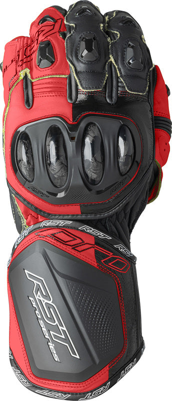 RST Pro Series GP D3O Gloves - Black/Flo Red