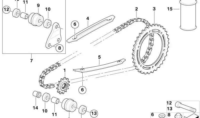BMW Motorrad Kette F 650, G 650