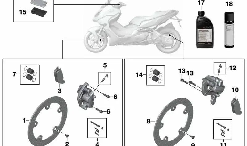BMW Motorrad Bremsscheibe C 600 C 650 C Evolution
