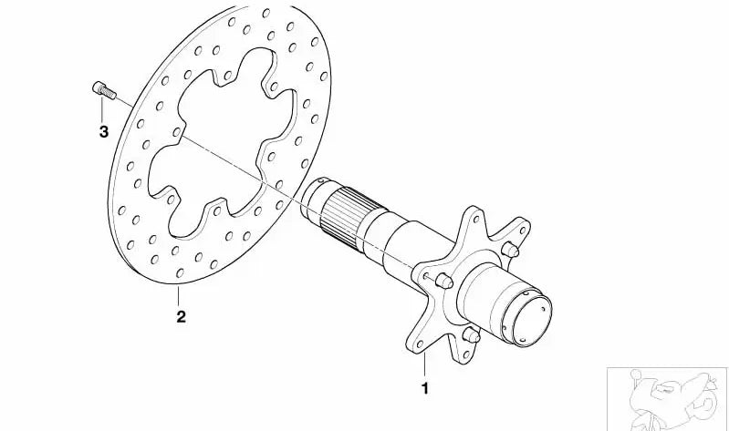 BMW Motorrad Bremsscheibe hinten F 650 diverse