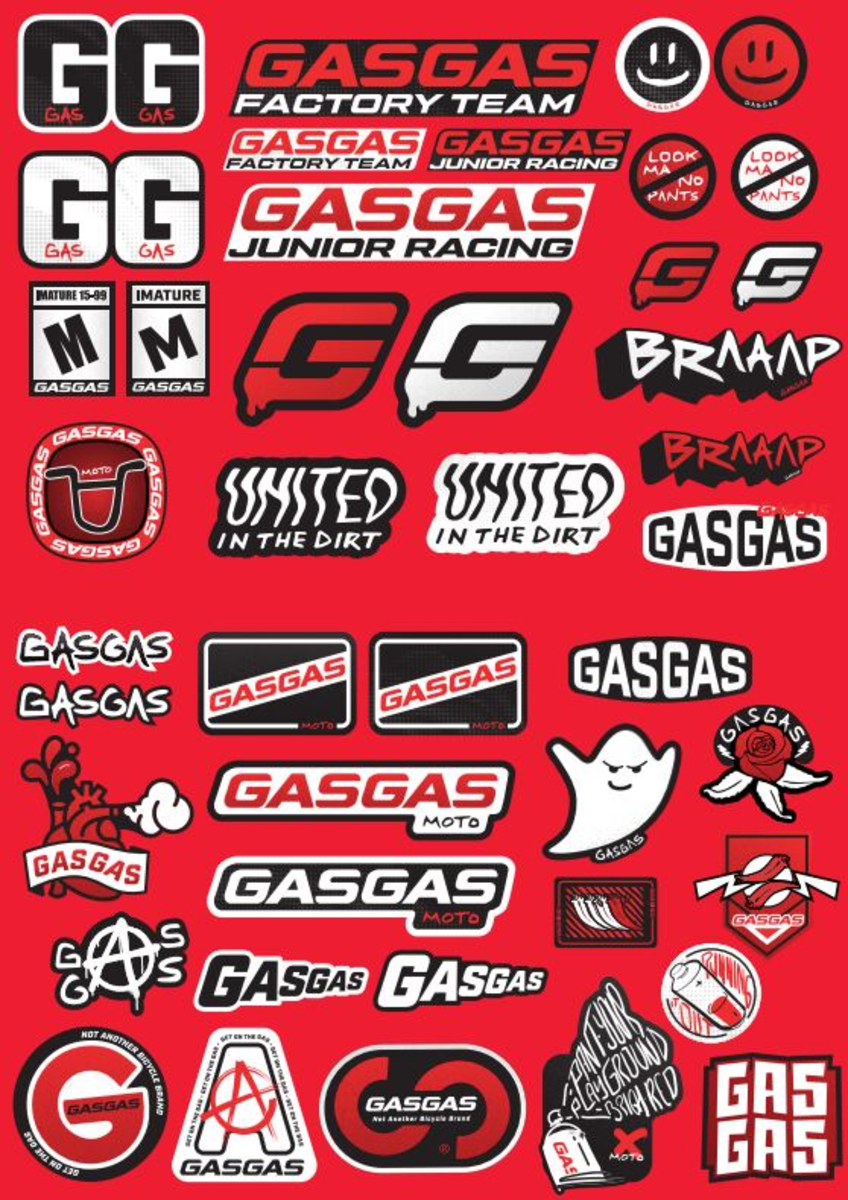 GASGAS MOTO Sticker Set