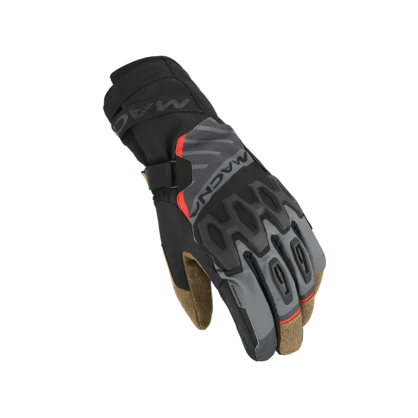 Macna Motorrad Handschuhe Tyrian RTX Wasserdicht Herren - Taupe/Braun / M