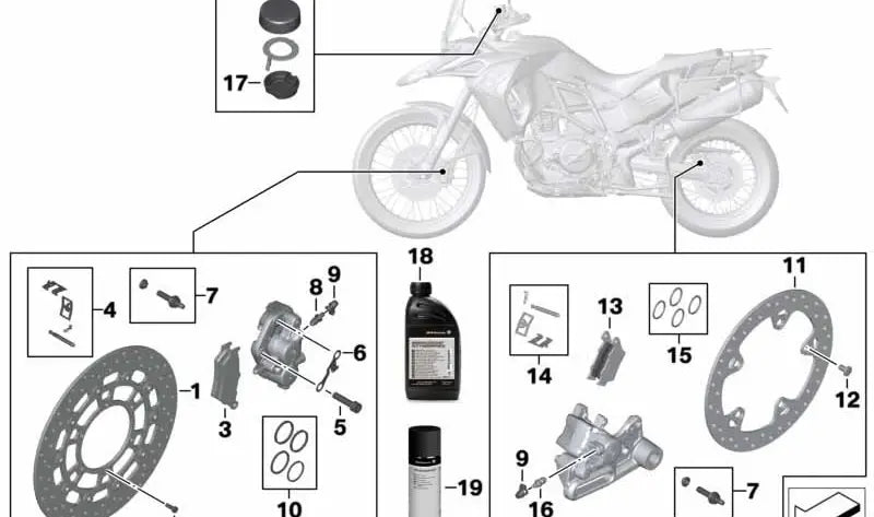 BMW Motorrad Bremsscheibe vorn F 650 diverse
