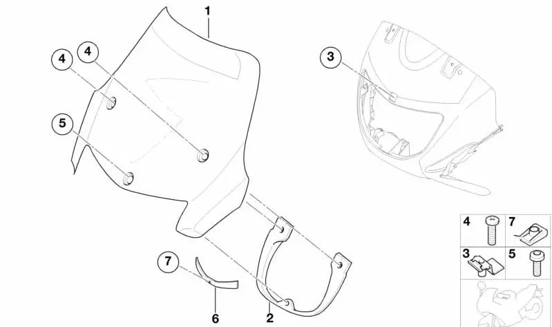 BMW Motorrad Windschild