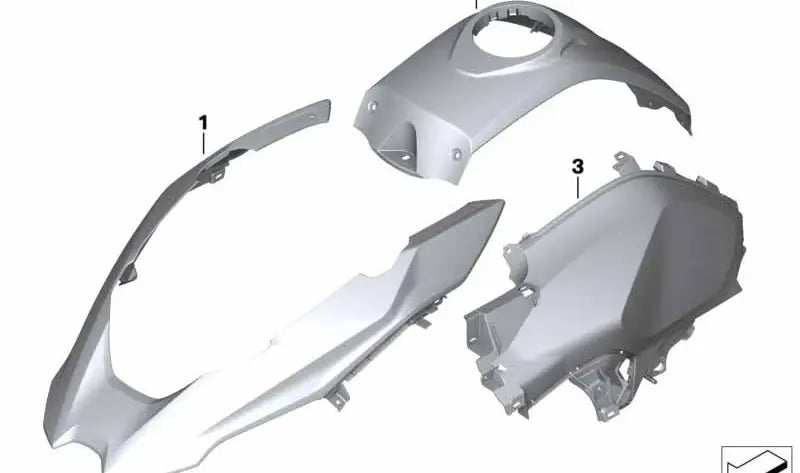 BMW Tankabdeckung  rechts black storm R 1250 GS 2020 - 2023