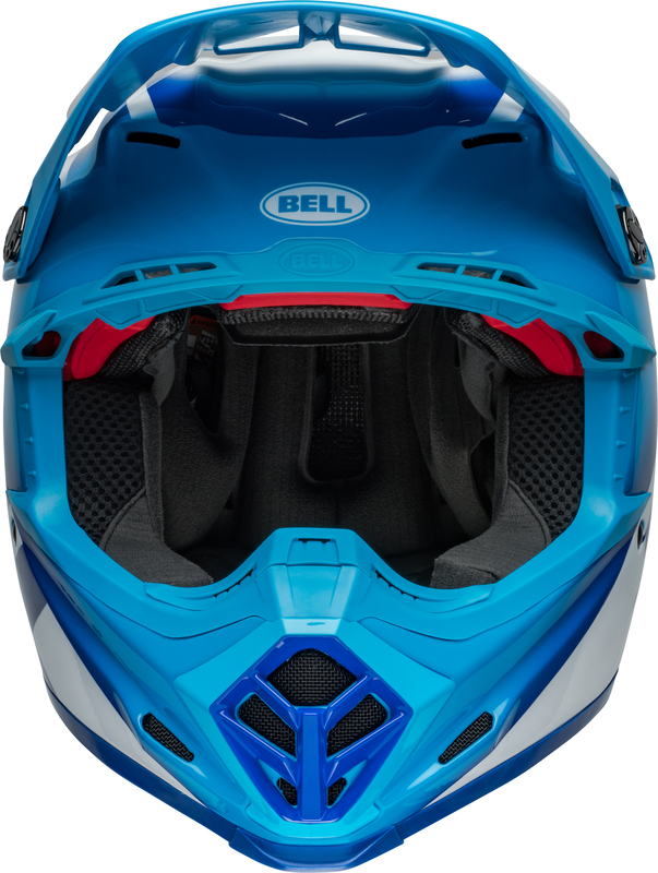 Bell Moto-9S Flex Helm Rail Gloss Blue/White