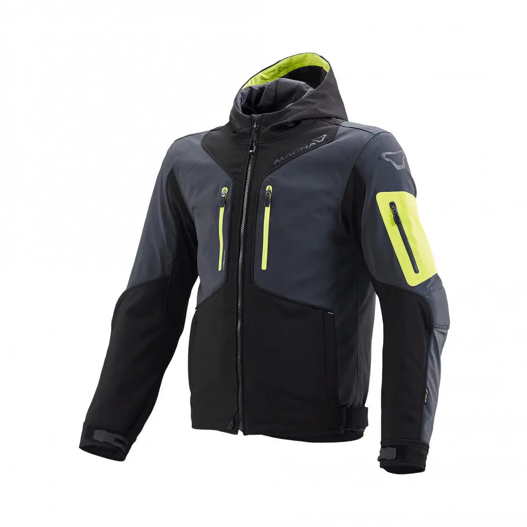 Macna Aytee Motorrad Textiljacke Herren schwarz/türkis Black Friday Week