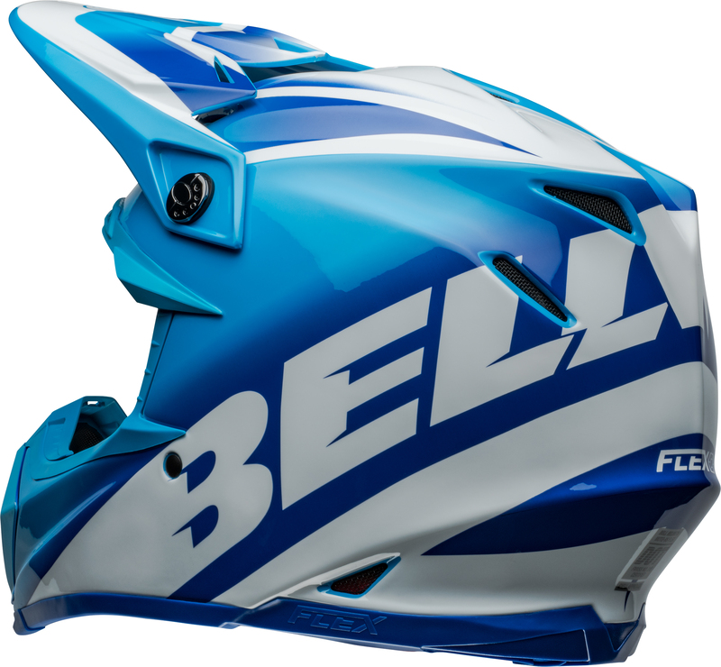 Bell Moto-9S Flex Helm Rail Gloss Blue/White
