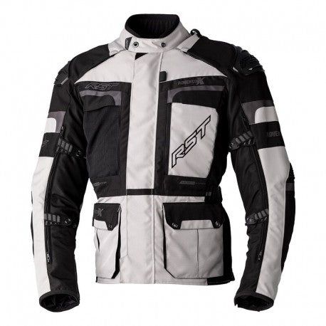 RST Adventure-X Airbag Jacke Schwarz / Silber