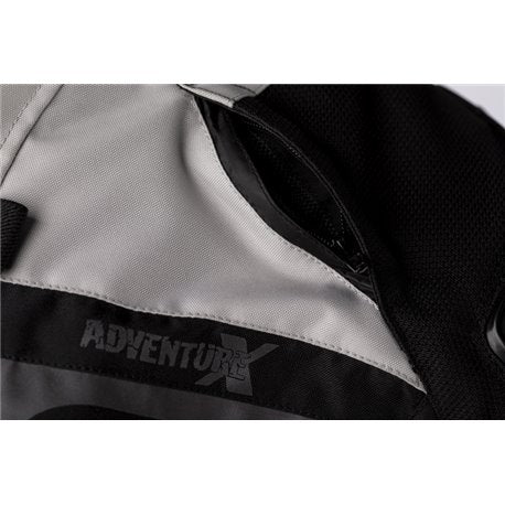 RST Adventure-X Airbag Jacke Schwarz / Silber