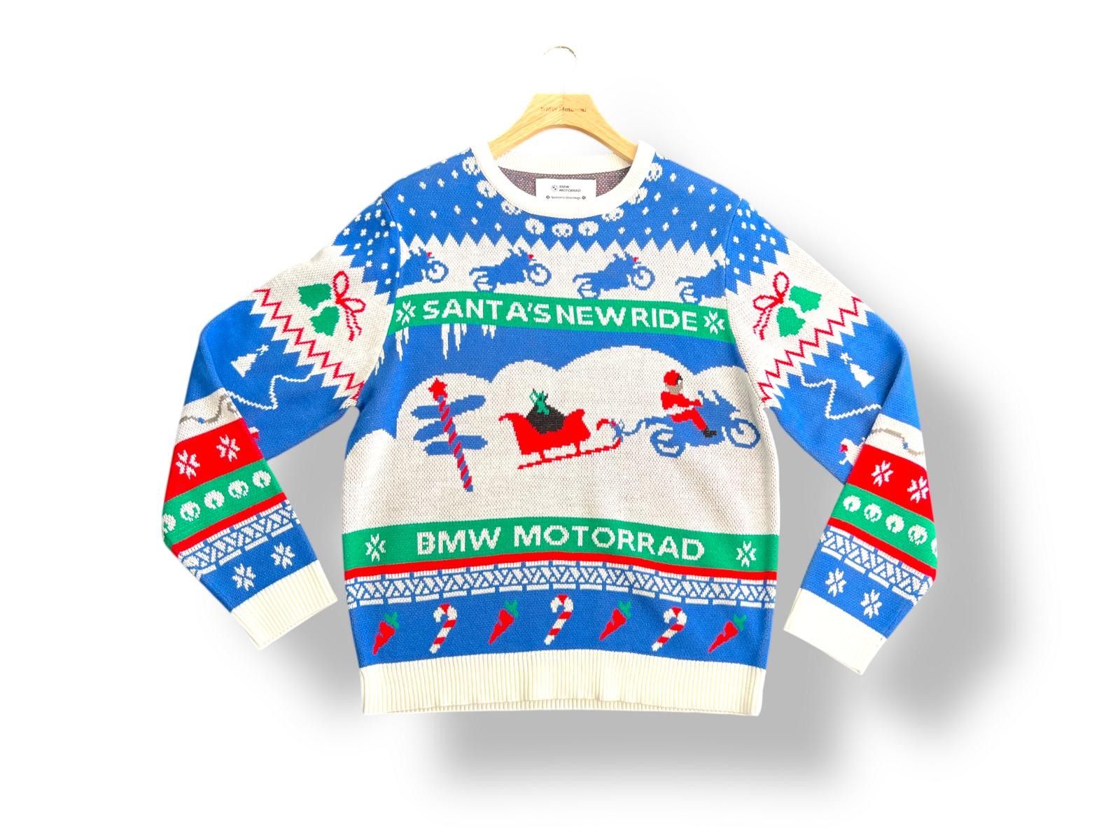 BMW Motorrad Ugly Christmas Sweater Unisex - Santa’s New Ride B-Ware