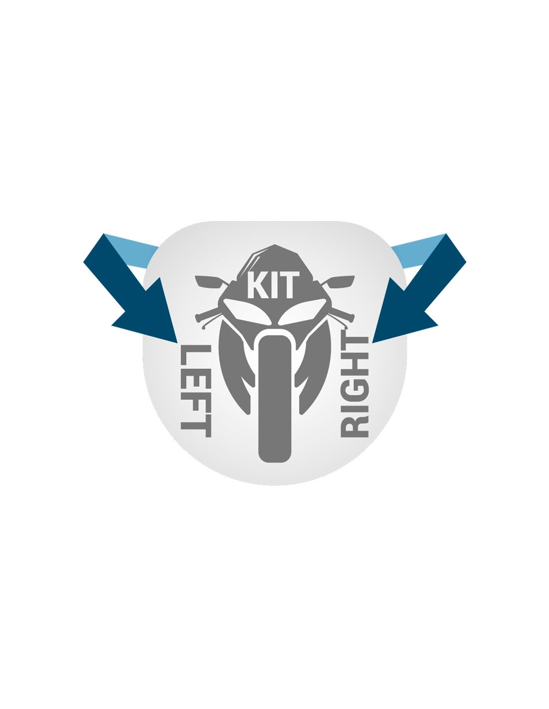 AZ Tank-Seitenaufkleber BMW R 1300 GS 2024 Trophy FM-1076