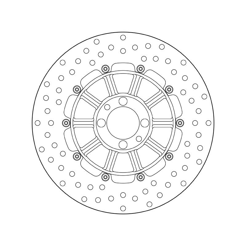 BREMBO 68B407D3 Bremsscheibe 285x5mm, 4, 4, gelocht